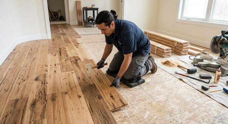 Hickory Floor Installation in Plymouth, MI