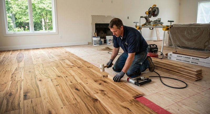 Hickory Floor Installation in Plymouth, MI