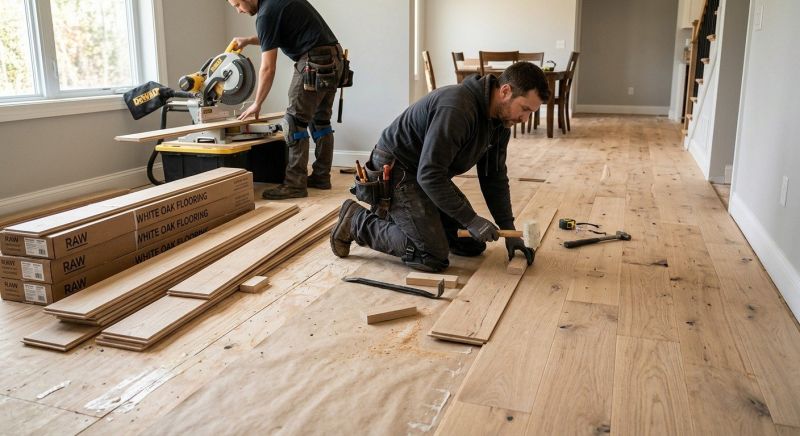 Hickory Floor Installation in Plymouth, MI