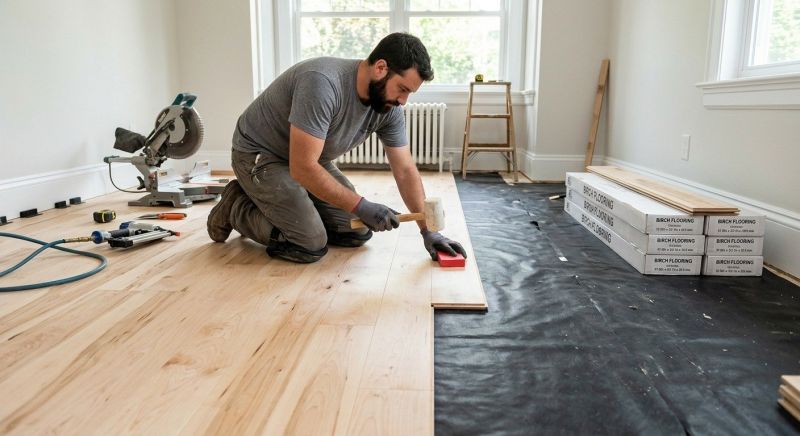Maple Flooring Installation in Brighton, MI