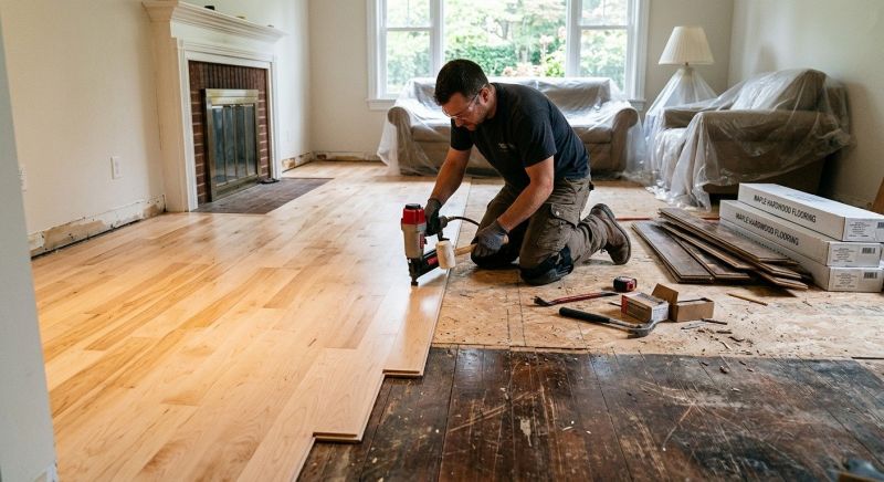 Maple Flooring Installation in Redford, MI