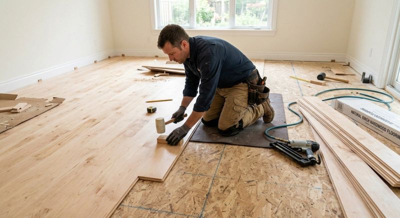 Maple Flooring Installation in West Bloomfield, MI