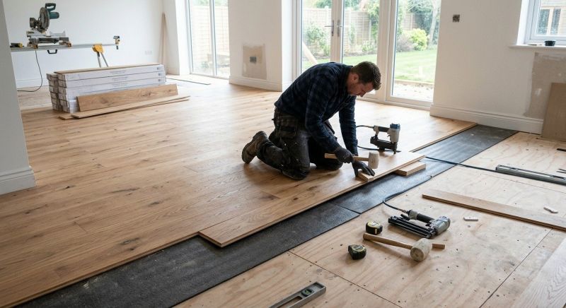 Oak Floor Installation in Carleton, MI