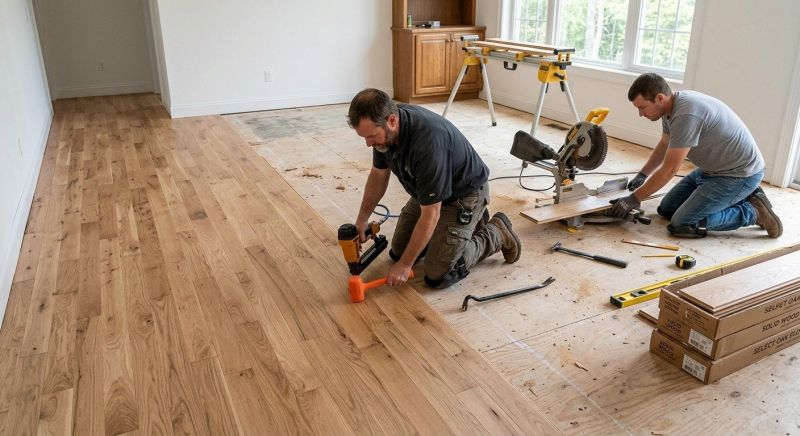 Oak Floor Installation in Carleton, MI