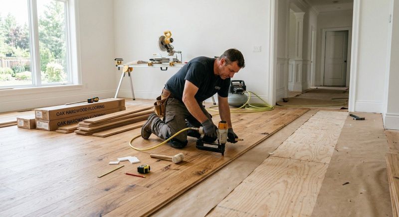 Oak Floor Installation in Carleton, MI