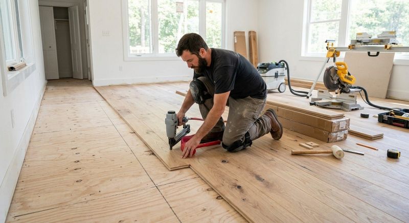 Oak Floor Installation in Redford, MI