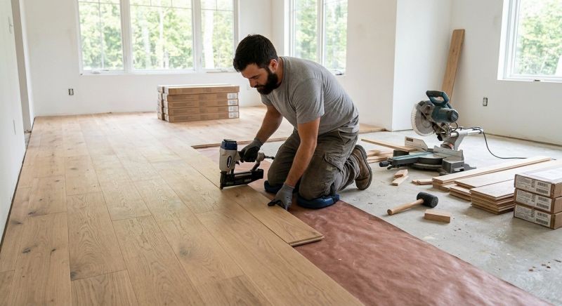 Oak Floor Installation in Wayne, MI