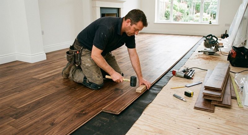 Walnut Flooring Installation in Plymouth, MI