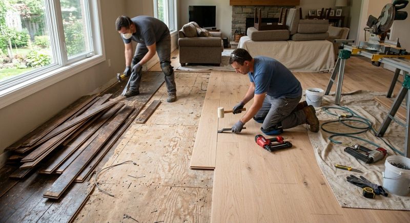 Wood Floor Replacement in Pinckney, MI